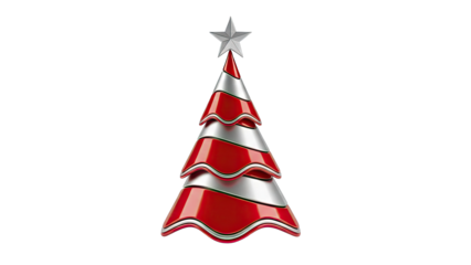 Stylized Christmas Tree with Star Decoration