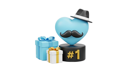 Fathers Day Celebration with Gifts and #1 Trophy