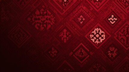 Celebrate Bahrain National Day With a Premium Finance Banner Featuring a Deep Red Background and a Simple Geometric Design