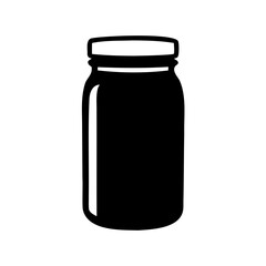 glass jar with jam