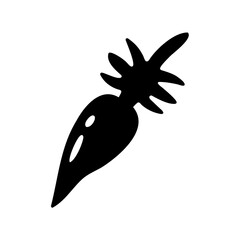 vector illustration of a black dragon