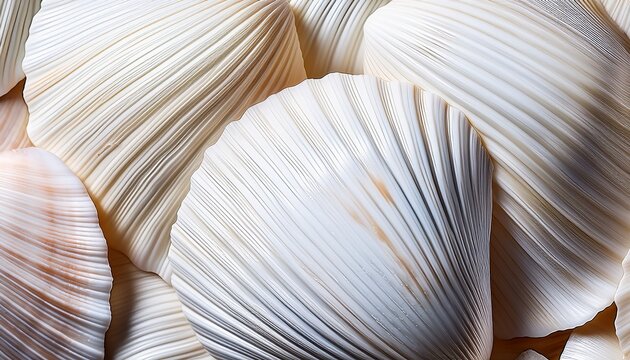 White Shells Background Texture