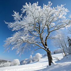 winter landscape with trees