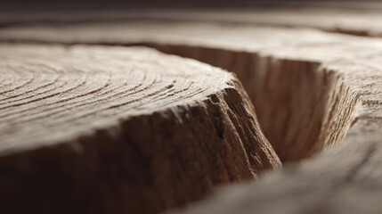 Tree ring wood texture timber surface growth pattern natural crack closeup detail rustic background forest element Calm tree ring wood texture