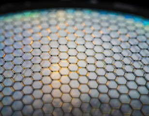 Single Atomic Layer of Graphene Honeycomb Lattice Visualization