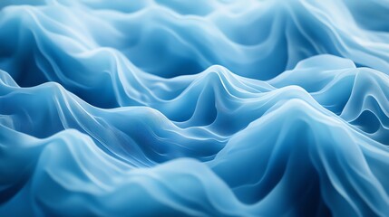 Abstract Blue Wave Pattern with Smooth Curves and Fluid Design for Modern Backgrounds