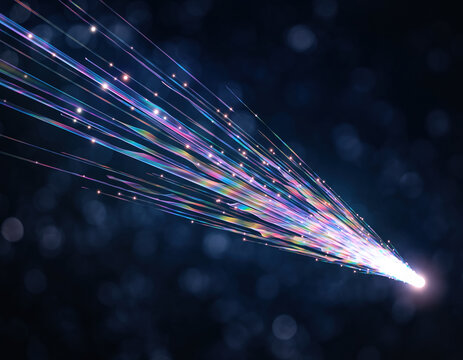 Theoretical Tachyon Particles Moving Faster Than Light Visualization