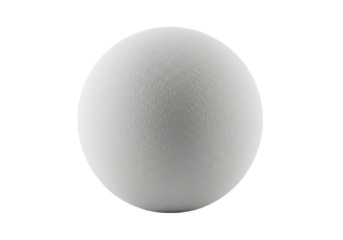 Smooth white sphere on a plain background, ideal for product mockups and design projects