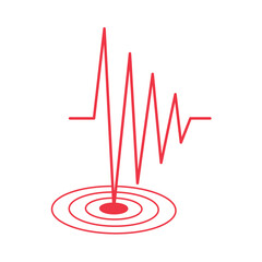 illustration of seismic waves