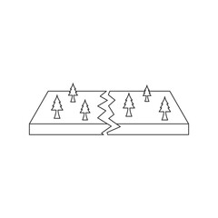 illustration of tectonic plates earthquake