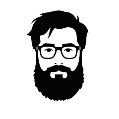 Man with beard and glasses wearing headphones.