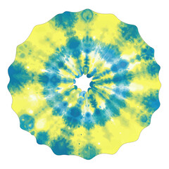 Vibrant Blue and Yellow Colorful Liquid Splash