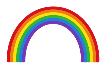 Vibrant Rainbow Arch in Bold Colors