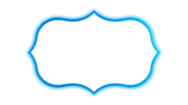 Modern blue graphic element for design and branding purposes