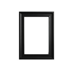 Fototapeta premium Black picture frame isolated on transparent background