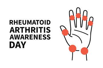 Obraz premium Global Rheumatoid Arthritis Awareness Campaign