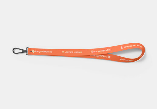 Neck Lanyard Strap Mockup