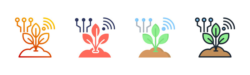 Smart Farm Multi Style Icon Set