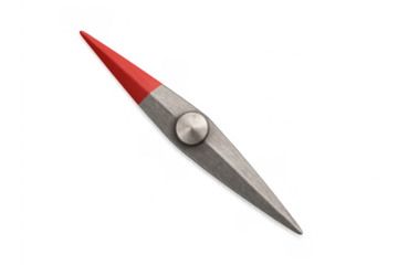 Compass needle pointing abstract direction transparent background