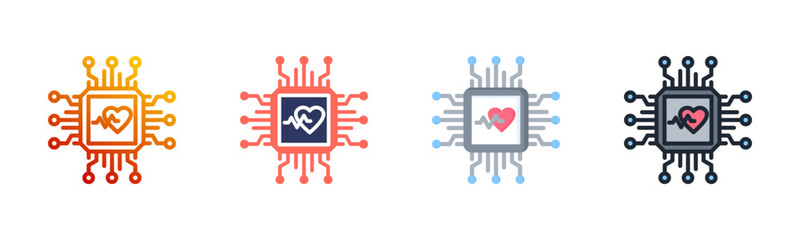 Processor Multi Style Icon Set