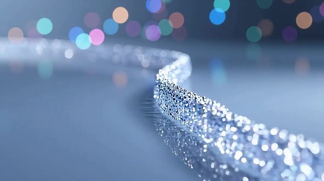 ShimmeringParticleCurveonBlueDreamyBackground
