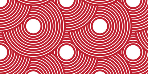  seamless red swirl circle fabric overlapping element decorative texture white background
