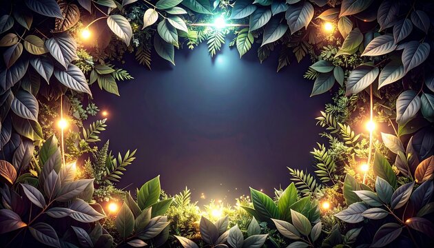 christmas background with frame