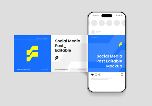 Social Media Carousel Screen Mockup