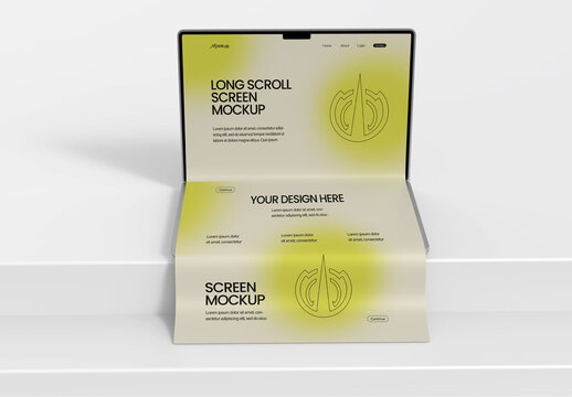 Laptop Longscroll Mockup