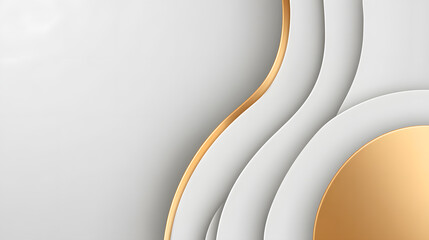 abstract, modern, minimalistic design with elegant curves and a touch of gold, perfect for a sophisticated project.