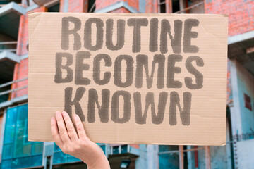 "Routine Becomes Known" Schedule patterns attract criminal interest. SCHEDULE. PATTERNS. ATTRACT. CRIMINAL. INTEREST.