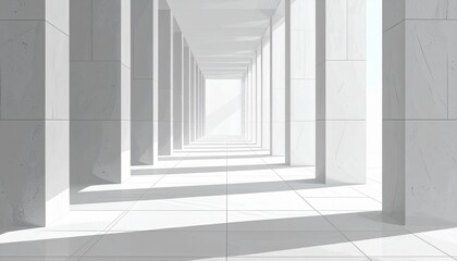 Fototapeta premium clean vector illustration of stone pillars aligned geometrically