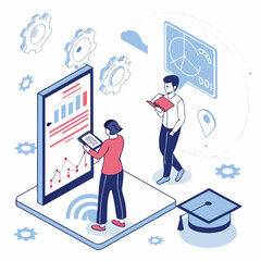 Analyzing data and embracing modern learning with digital tools in an educational context