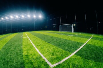 soccer field with spotlights © Akhyar Mangopo