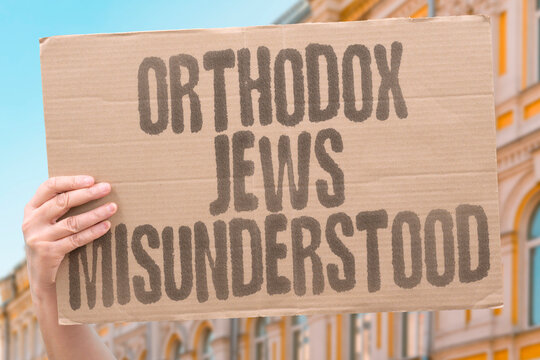 "Orthodox Jews Misunderstood" Traditional communities face stereotypes unfairly. TRADITIONAL. COMMUNITIES. FACE. STEREOTYPES. UNFAIRLY.