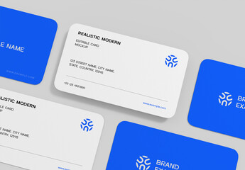 Realistic Business Card Mockup Template