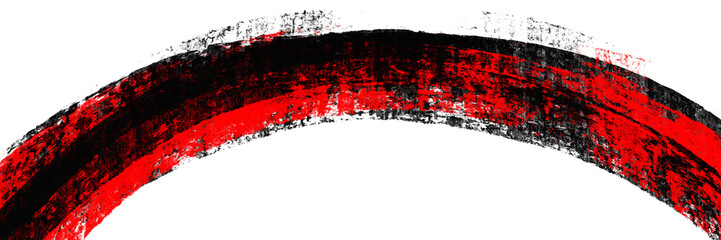 Rough Red and Black Paint Scratches in Modern Abstract Composition