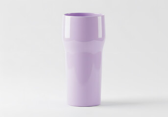 Purple cylindrical drinking vessel