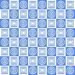 Ikat, fabric pattern, woven white and blue lines in circular and square shapes, Fabric Patterns Consist of Delicate Lines, Covers, Folk Patterns, Wallpaper, Carpet Design, Prints, Wraps.