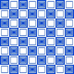 Ikat, fabric pattern, woven white and blue lines in circular and square shapes, Fabric Patterns Consist of Delicate Lines, Covers, Folk Patterns, Wallpaper, Carpet Design, Prints, Wraps.