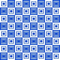 Ikat, fabric pattern, woven white and blue lines in circular and square shapes, Fabric Patterns Consist of Delicate Lines, Covers, Folk Patterns, Wallpaper, Carpet Design, Prints, Wraps.