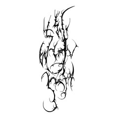 Neo Sigilism Tattoo Design Vector