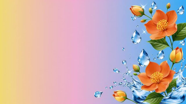 Thingyan Festival with Smooth Gradient Background for Myanmar New Year Celebrations