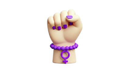 Fist with Female Symbol Bracelet