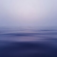 Obraz premium Calm Serene Water Horizon With Soft Purple and Blue Hues Creating a Peaceful and Tranquil Ambiance