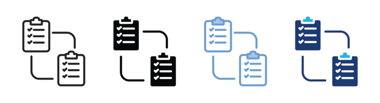 Comparison icon set multiple style collection