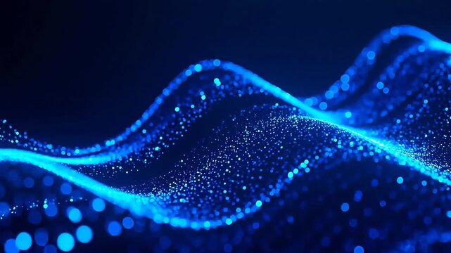 BlueLightWaveformonDarkBackground