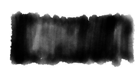 Elegant charcoal ink wash block with soft feathered edges and copy space