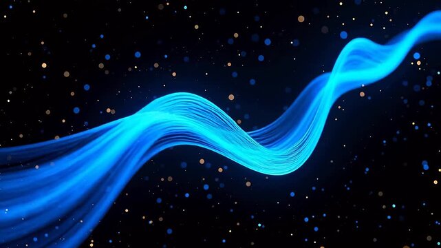 BlueLightStreaminStarryBlackSpace