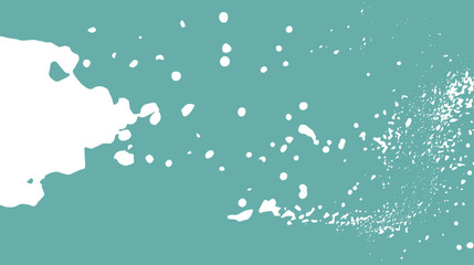 Teal Paint Splash Grunge Texture Background